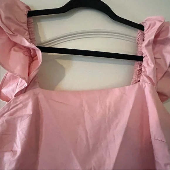 Lauren Conrad Vibrant Summer Dress, Pink Shades. Cotton & spandex blend SZ L - Picture 7 of 16